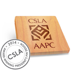2014 Award Winning CSLA President's Pin Design